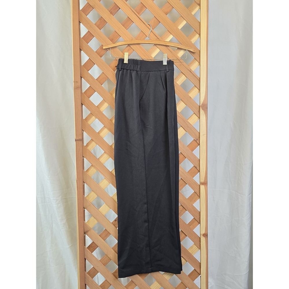 NEW FUNYYZO Womens Wide Leg Pants High Elastic Waisted in The Back Trouser Large